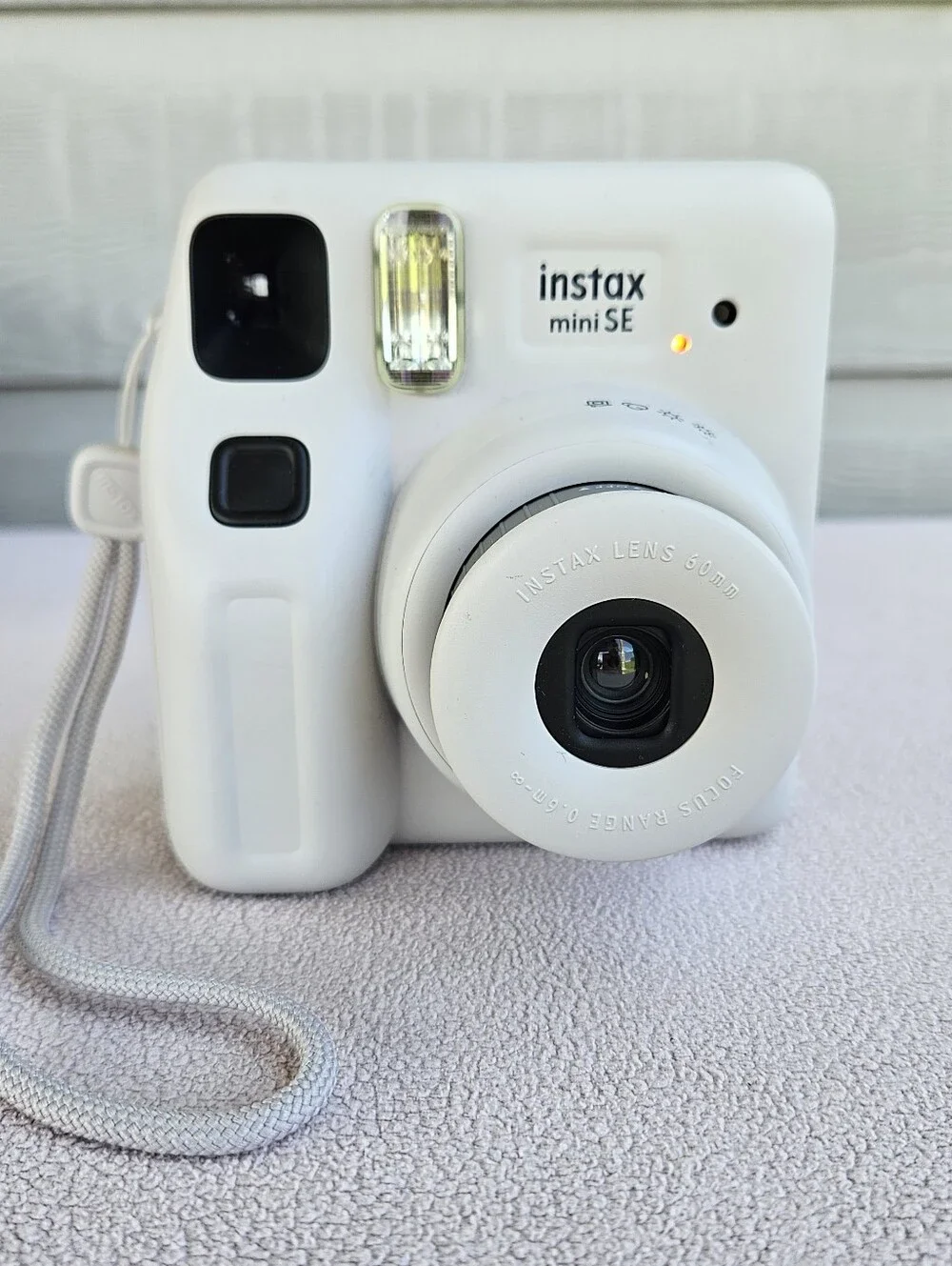 Fujifilm Instax Mini SE Instant Film Camera Bundle Gray Photo Frame Stickers